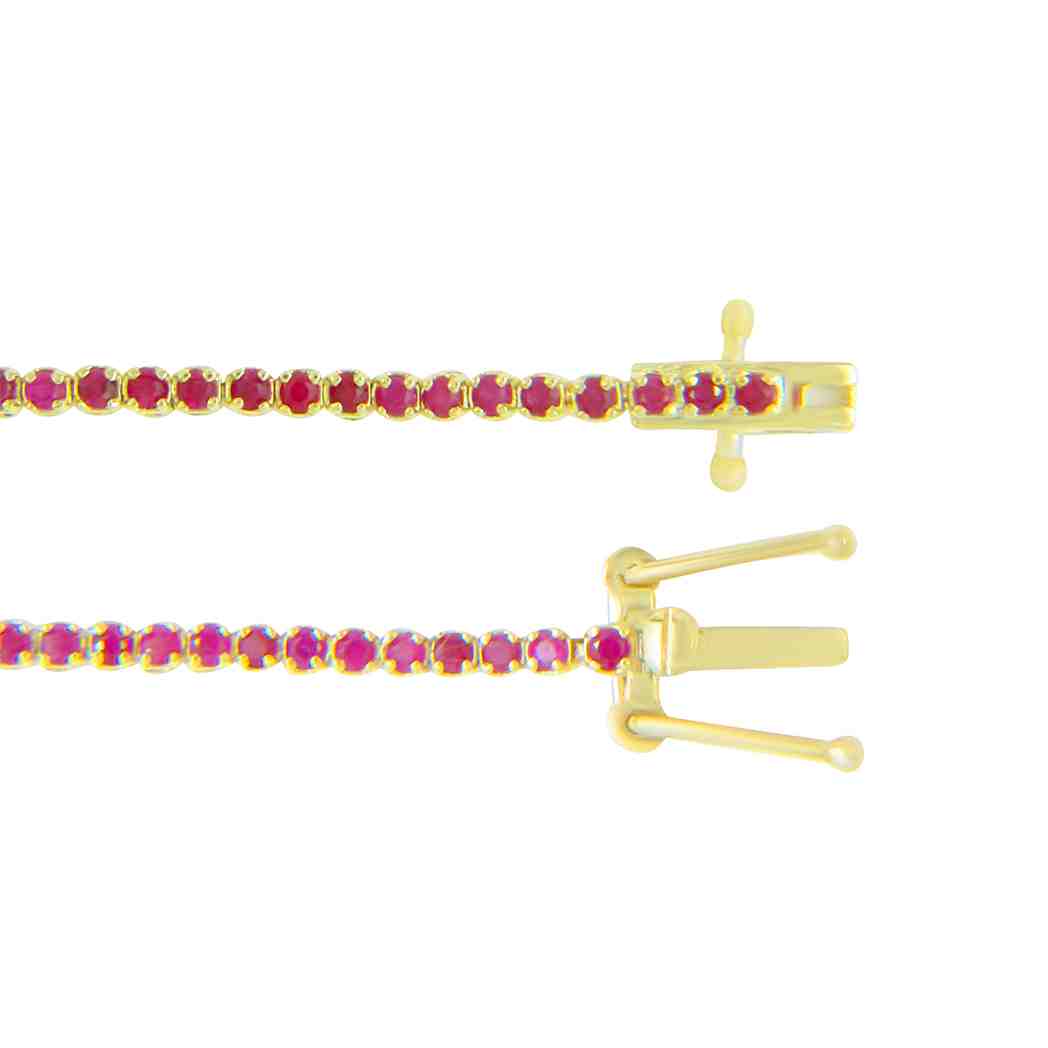 Tiger Prong Tennis Ruby Brecelet BR14A100L7RU